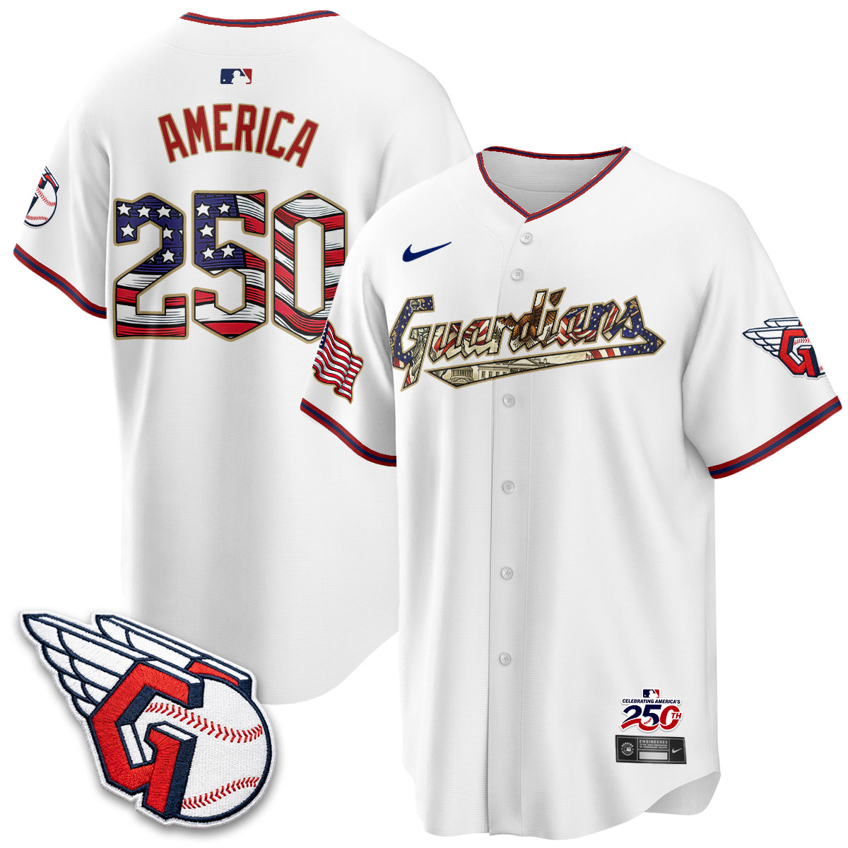 CLE 2026 Independence Day USA Vapor Jersey - Stitched
