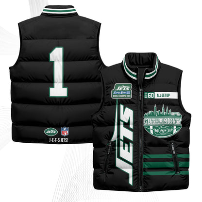 NYJ Gotham City Puffer Vest - Printed