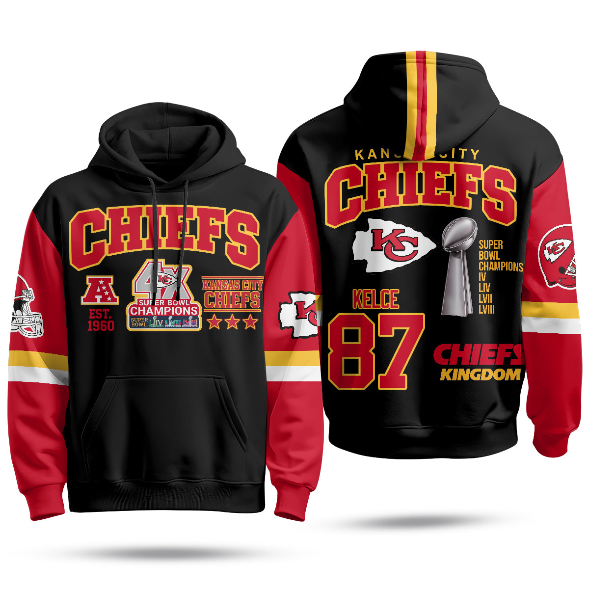 KC 4X Champs Gold Edition Fleece Hoodie - Printed