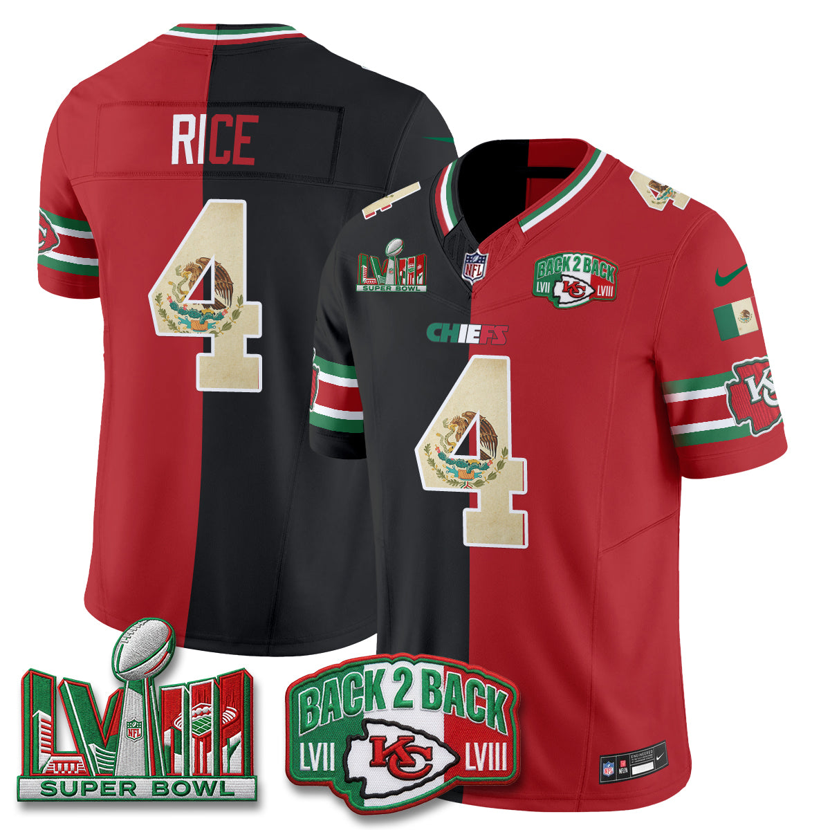 KC Mexico Split Edition Vapor Jersey - Stitched