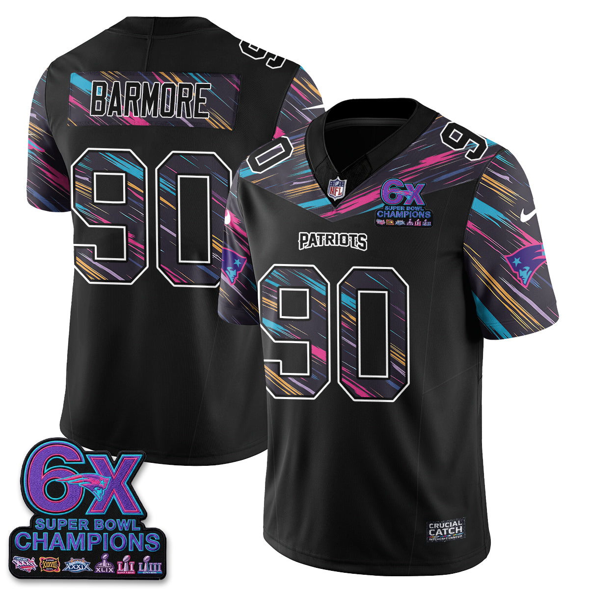 NE Intercept Cancer 2026 Edition Jersey - Stitched