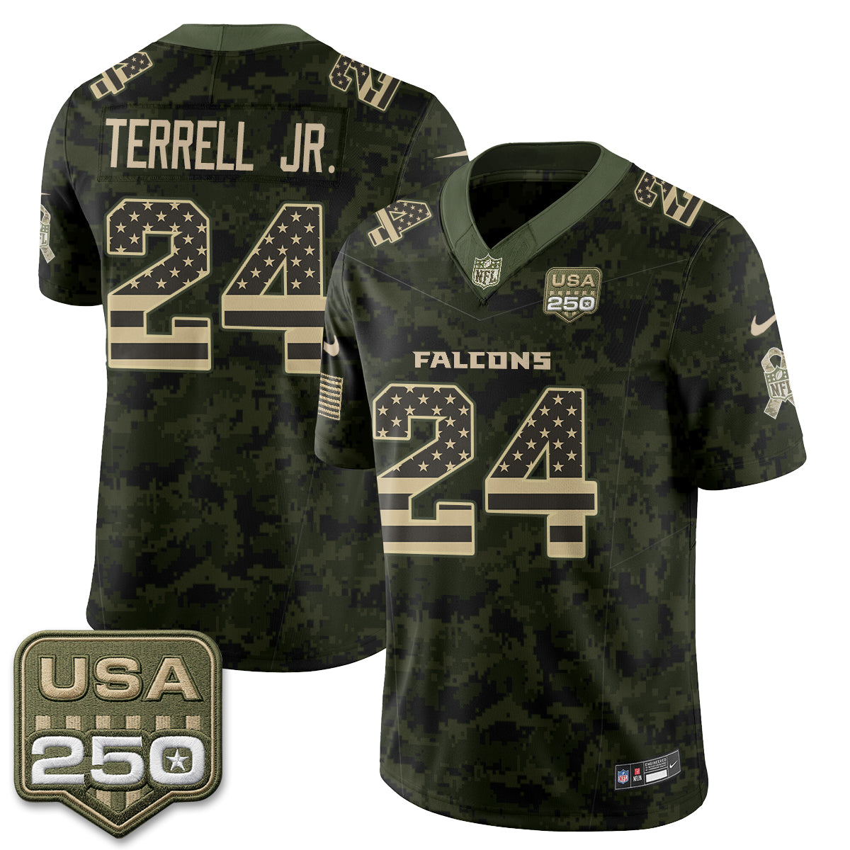 Atlanta Falcons 2026 Salute to Service Vapor Jersey - Stitched