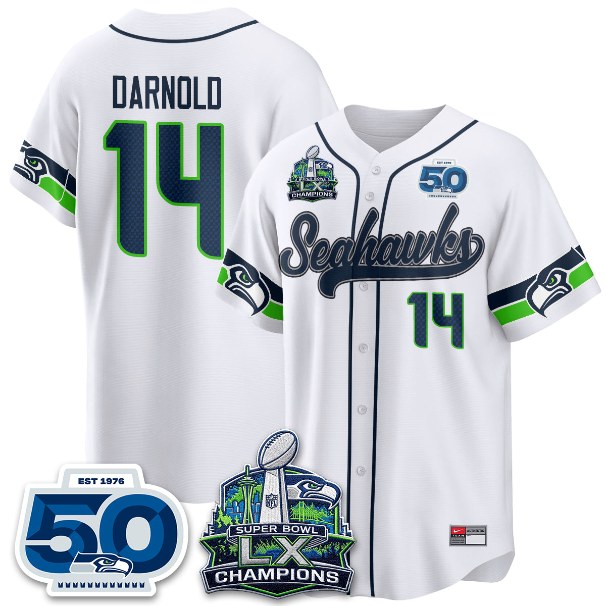 SEA SB LX Champs Vapor Baseball Jersey - Stitch
