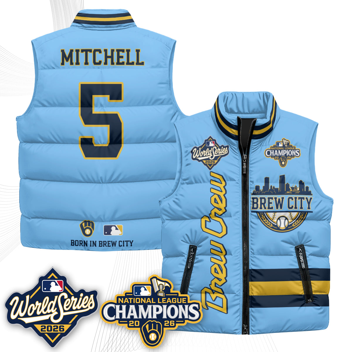 MIL 2026 NL Champions Puffer Vest - Printed