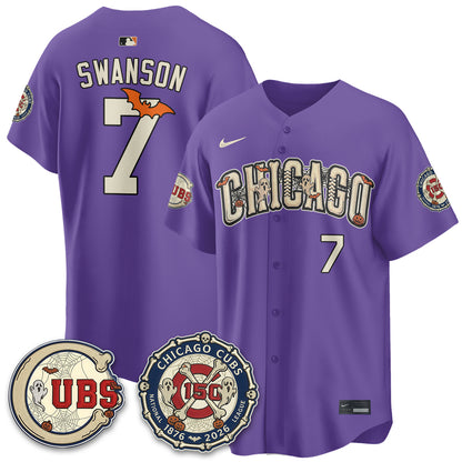 Chicago Cubs Halloween 2026 Vapor Limited Jersey - Stitched