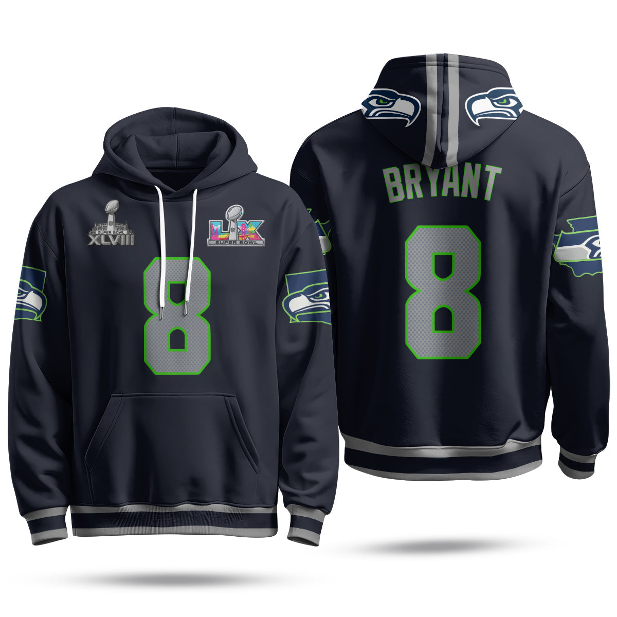 SEA S.Bowl Champs Fleece Hoodie - Printed
