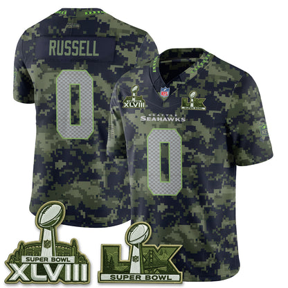 Seattle Seahawks 2026 Salute to Service Edition Vapor Jersey V2- Stitched