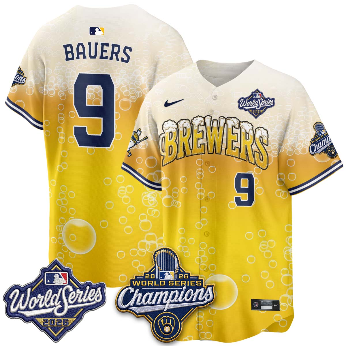 MIL "Pitcher & Pint" 2026 WS Champions Vapor Jersey - Stitched