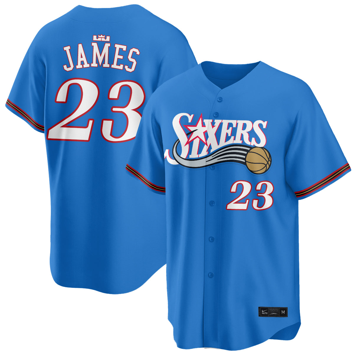 PHI LeBron James #23 Vapor Baseball Jersey V2- Stitched