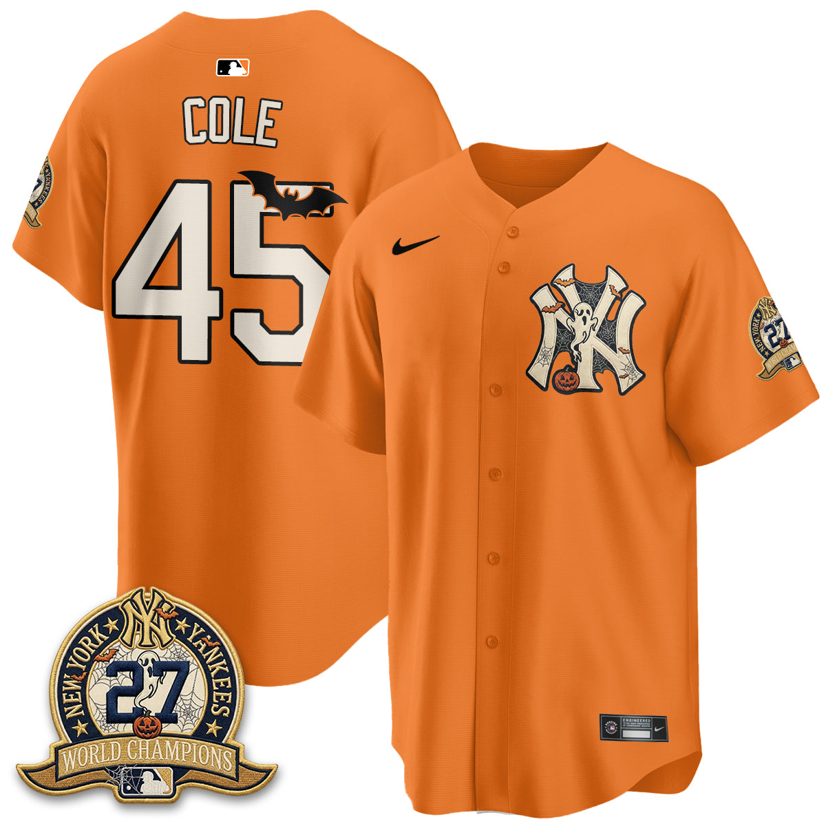 New York Yankees Halloween 2026 Vapor Limited Jersey - Stitched