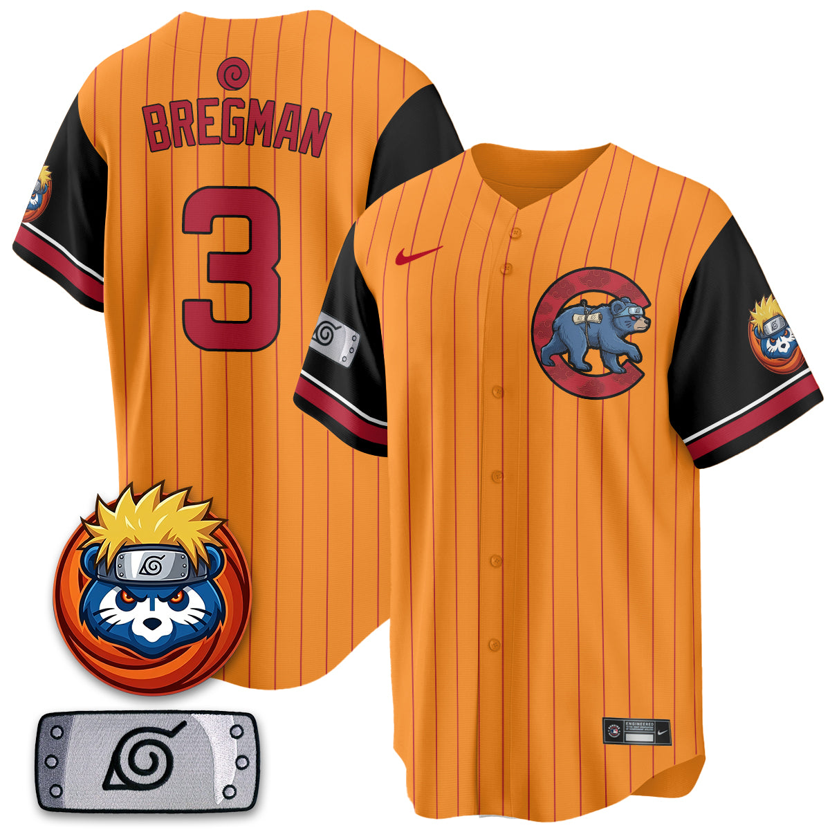 Chicago Cubs Naruto Akatsuki Vapor Limited Jersey V2- Stitched