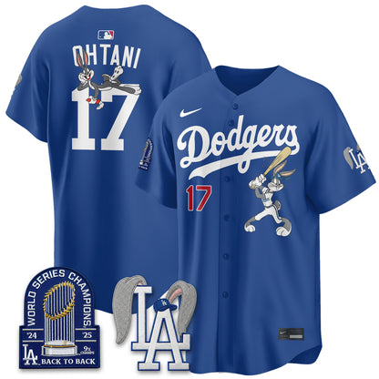 Los Angeles Dodgers Bunny Edition Vapor Jersey - Stitched