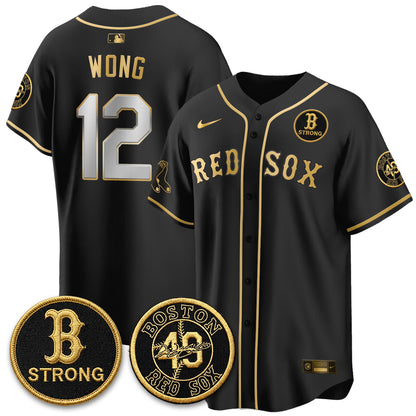 BOS Tim Wakefield Memorial Patch Vaper Premier Limited Jersey - All Stitched V2