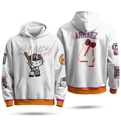 San Diego Padres x Meow KT Fleece Hoodie - Printed