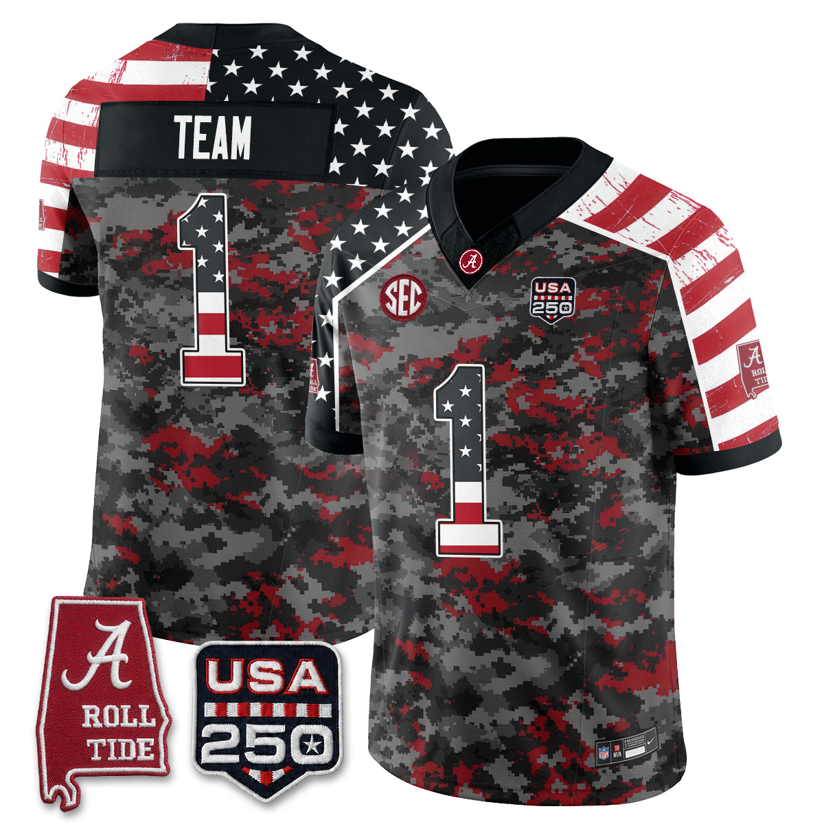 BAMA Camouflage Edition 2026 Vapor Limited Jersey - Stitched