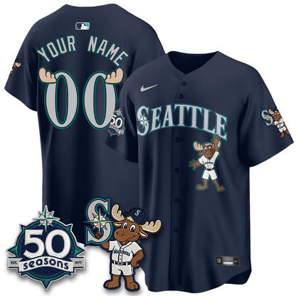 SEA Mascot Custom Jersey - All Stitched