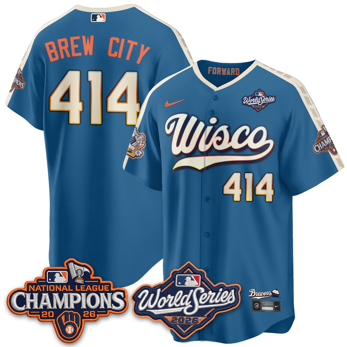 MIL 2026 NL Champions Vapor Jersey - Stitched n1