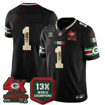 Green Bay Packers Mexico Edition Vapor Jersey - Stitched