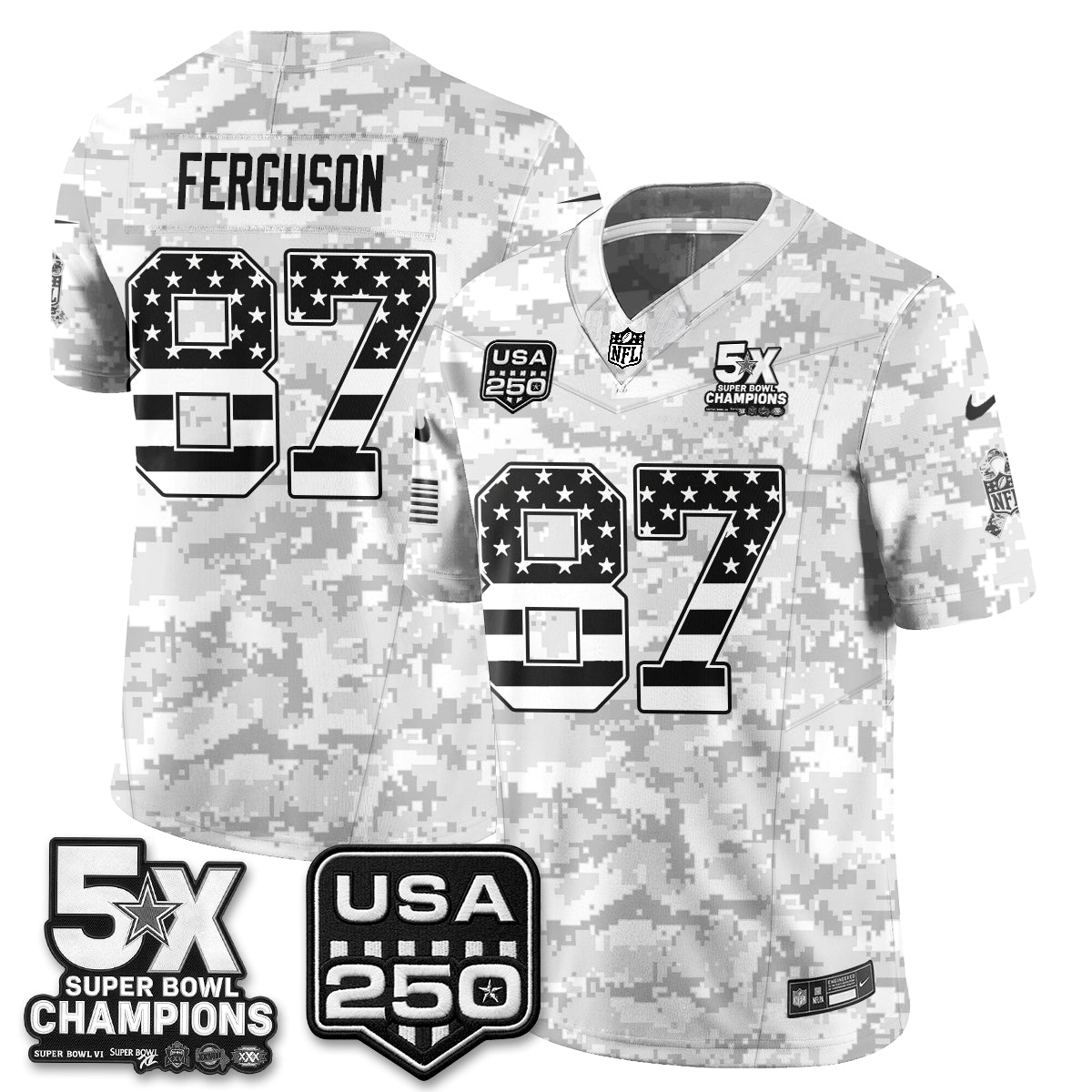 Dallas Cowboys 2026 Salute to Service Edition Vapor Jersey V2- Stitched