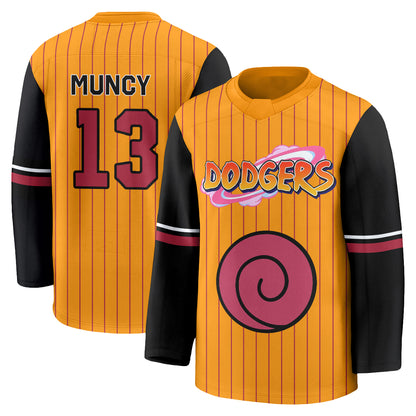 Los Angeles Dodgers Naruto Edition Vapor Hockey Jersey - Stitched
