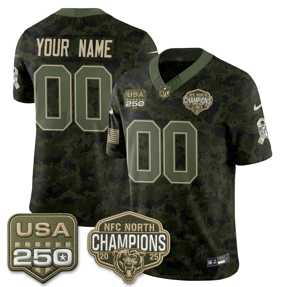 CHI 2026 Salute to Service Edition Vapor Custom Jersey - Stitched