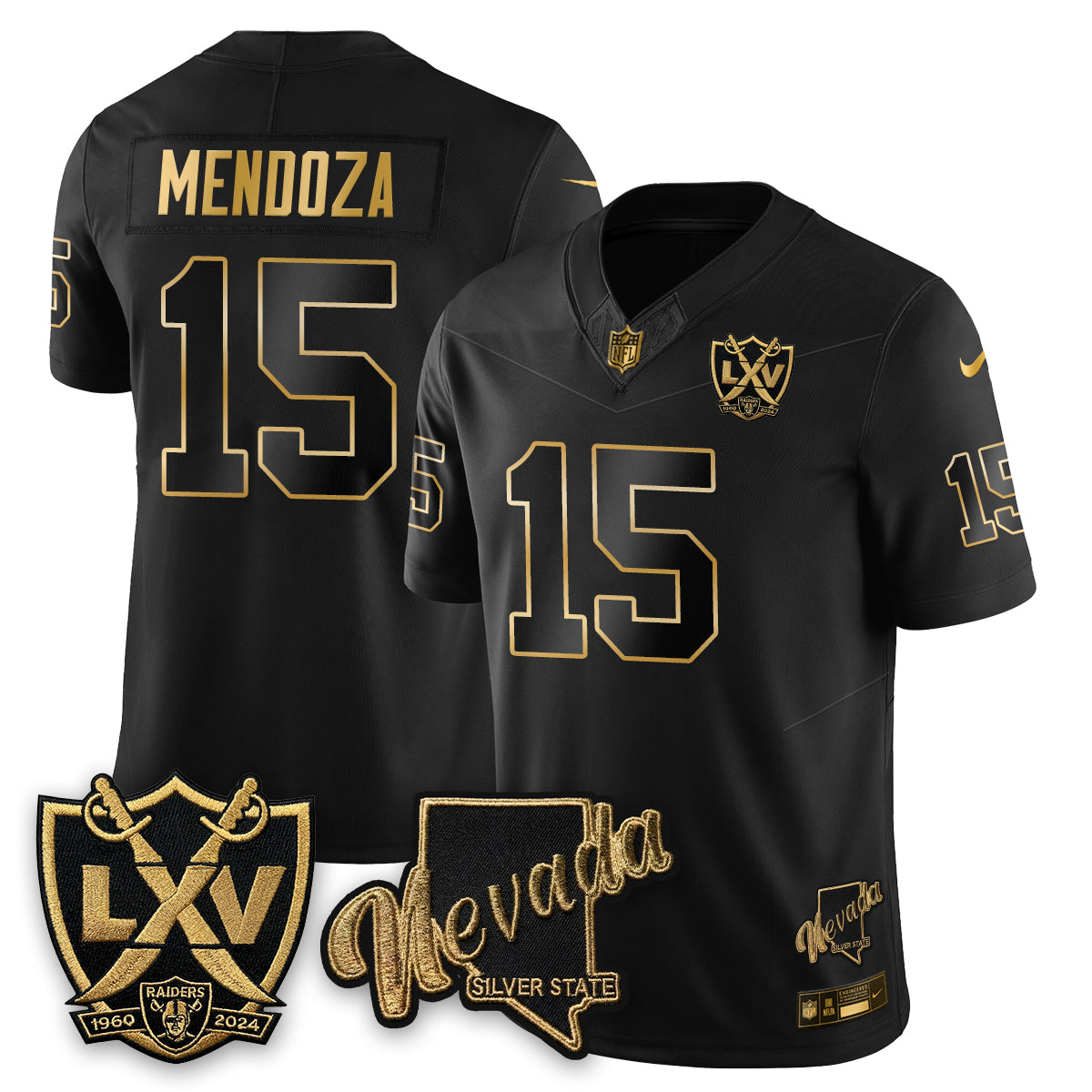 LVR Fernando Mendoza No.1 #15 Jersey - All Stitched