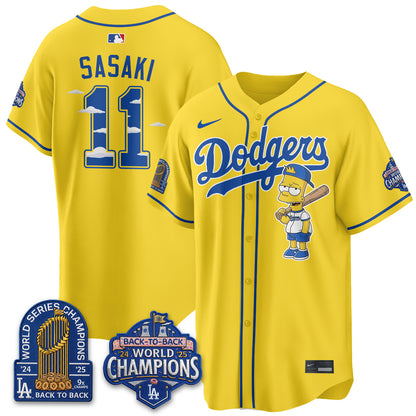 Los Angeles Dodgers x The Yellow Family Edition Vapor Jersey - Printed