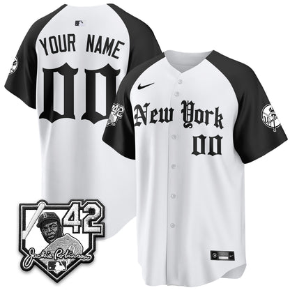 NYY 2026 Jackie Robinson Day Gothic Vapor Custom Limited Jersey - All Stitched