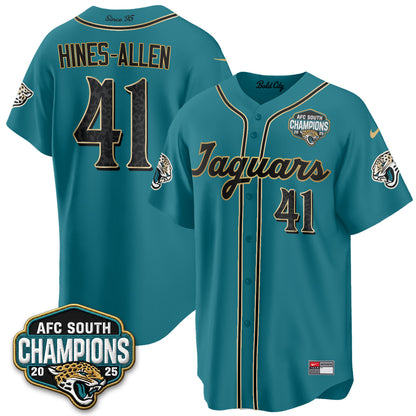 Jacksonville Jaguars 2026 Rivalries Baseball Vapor Jersey - Stitched