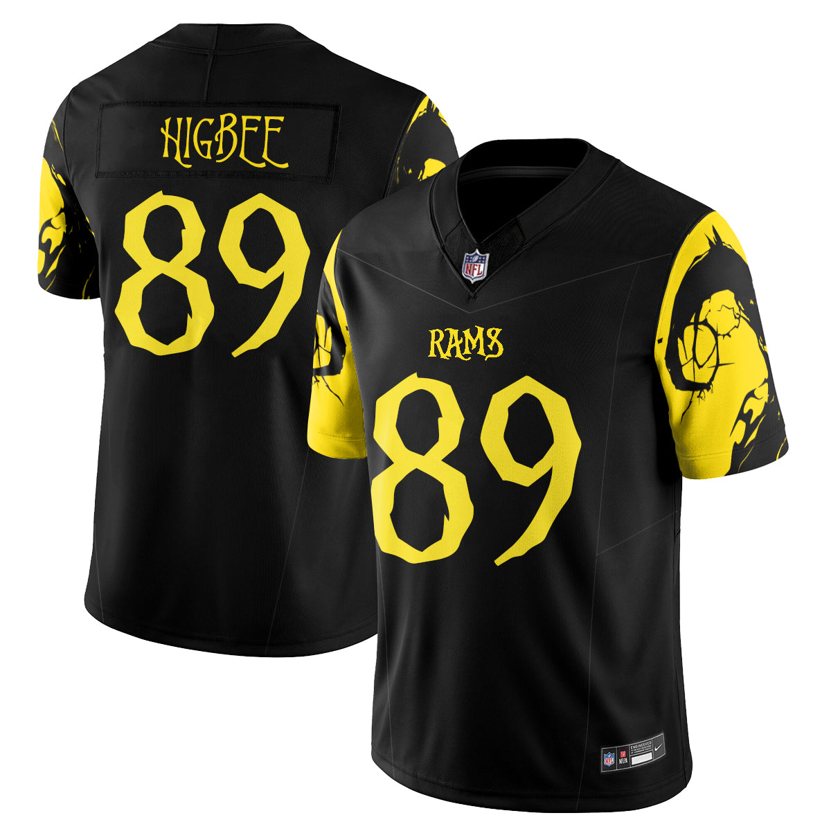 Los Angeles Rams x Nightmare Edition Vapor Jersey - Stitched