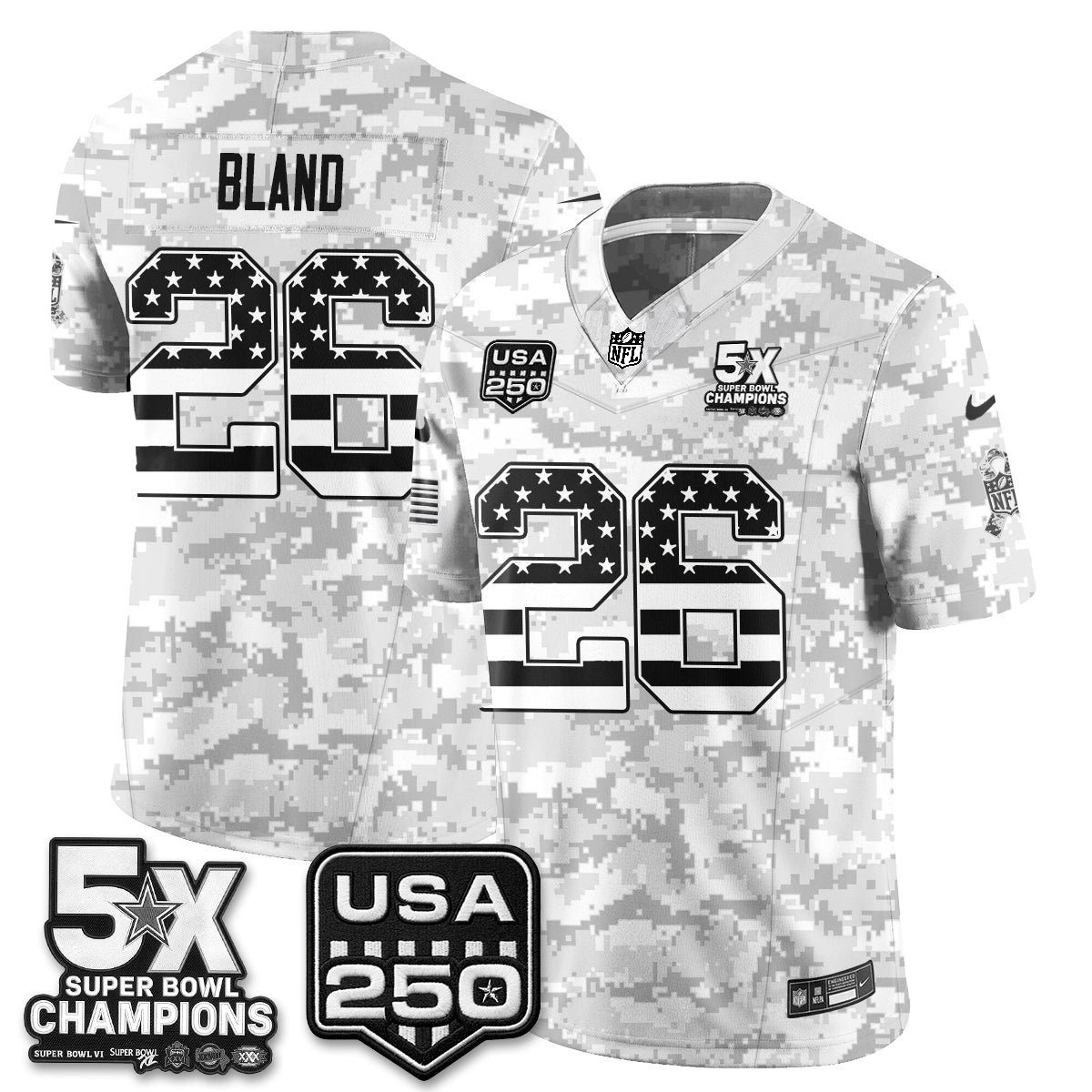 Dallas Cowboys 2026 Salute to Service Edition Vapor Jersey V2- Stitched