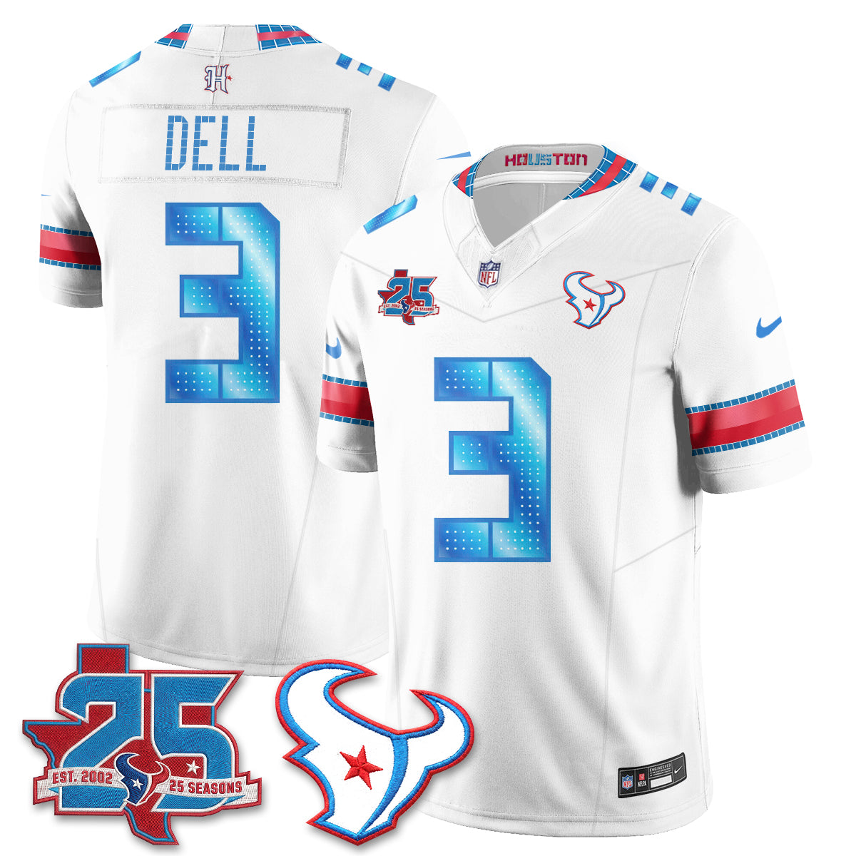 Houston Texans 2026 Rivalries Vapor Jersey - Stitched