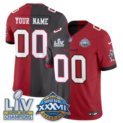 Tampa Bay Buccaneers S.Bowl Split Edition Vapor Custom Jersey - Stitched