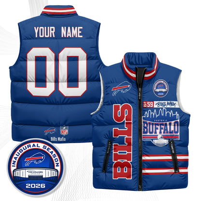 BUF "Mafia" Edition Custom Puffer Vest - Printed