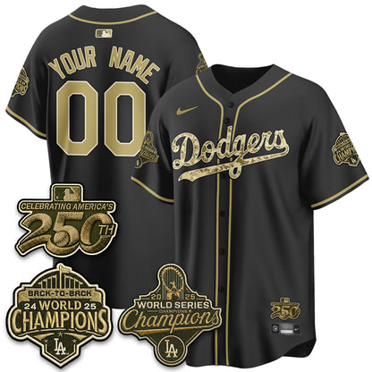 LAD Military Appreciation Game Day Custom Jersey -All Stitched