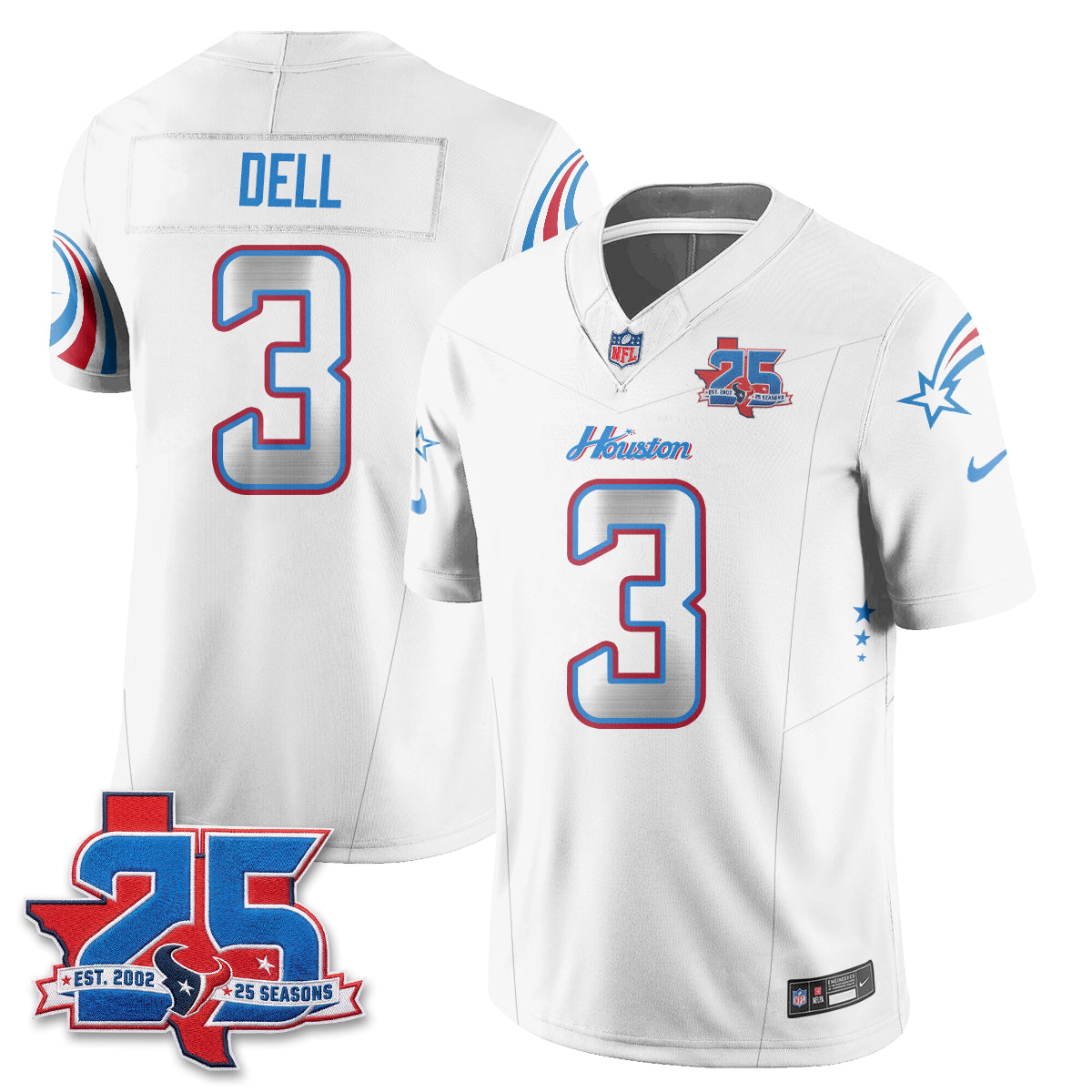 Houston Texans Fan Gear Edition Vapor Jersey (2) - Stitched