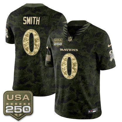 Baltimore Ravens 2026 Salute to Service Vapor Jersey - Stitched