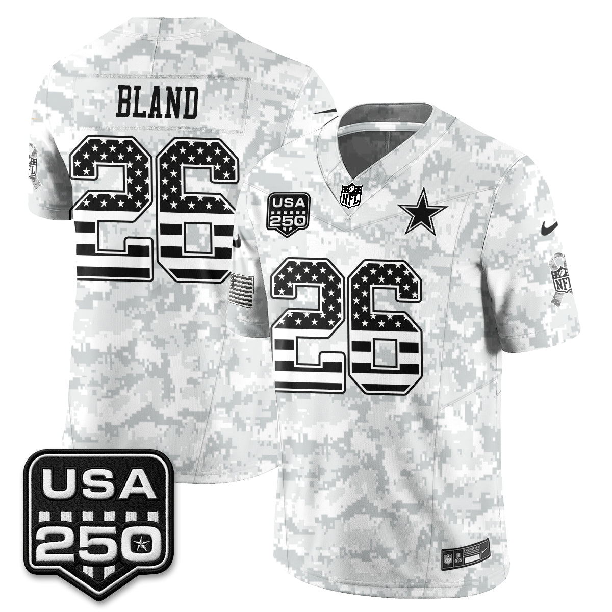 DAL 2026 Salute to Service Edition Vapor Jersey - Stitched