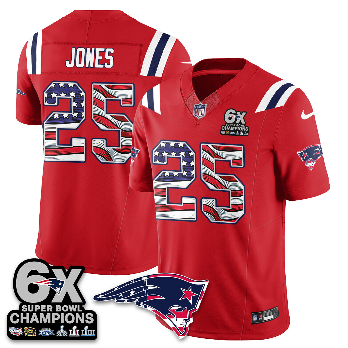 NE America Edition Vapor Jersey V2- Stitched