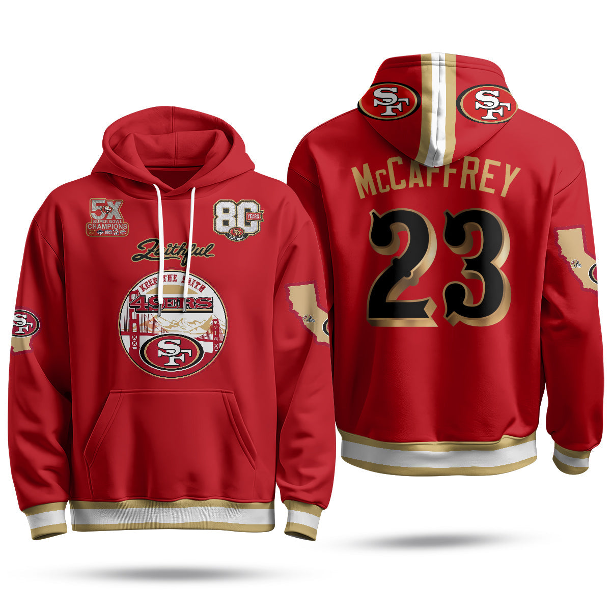 SF Faithful to The Bay Fleece Hoodie - Printed