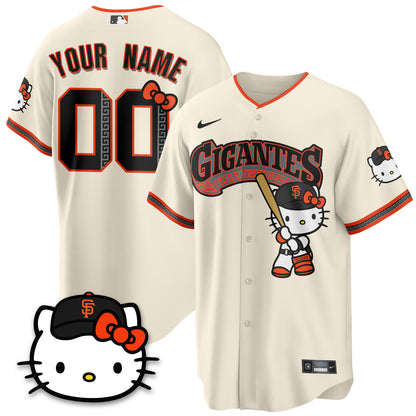 San Francisco Giants x Meow KT Vapor Custom Jersey - Stitched