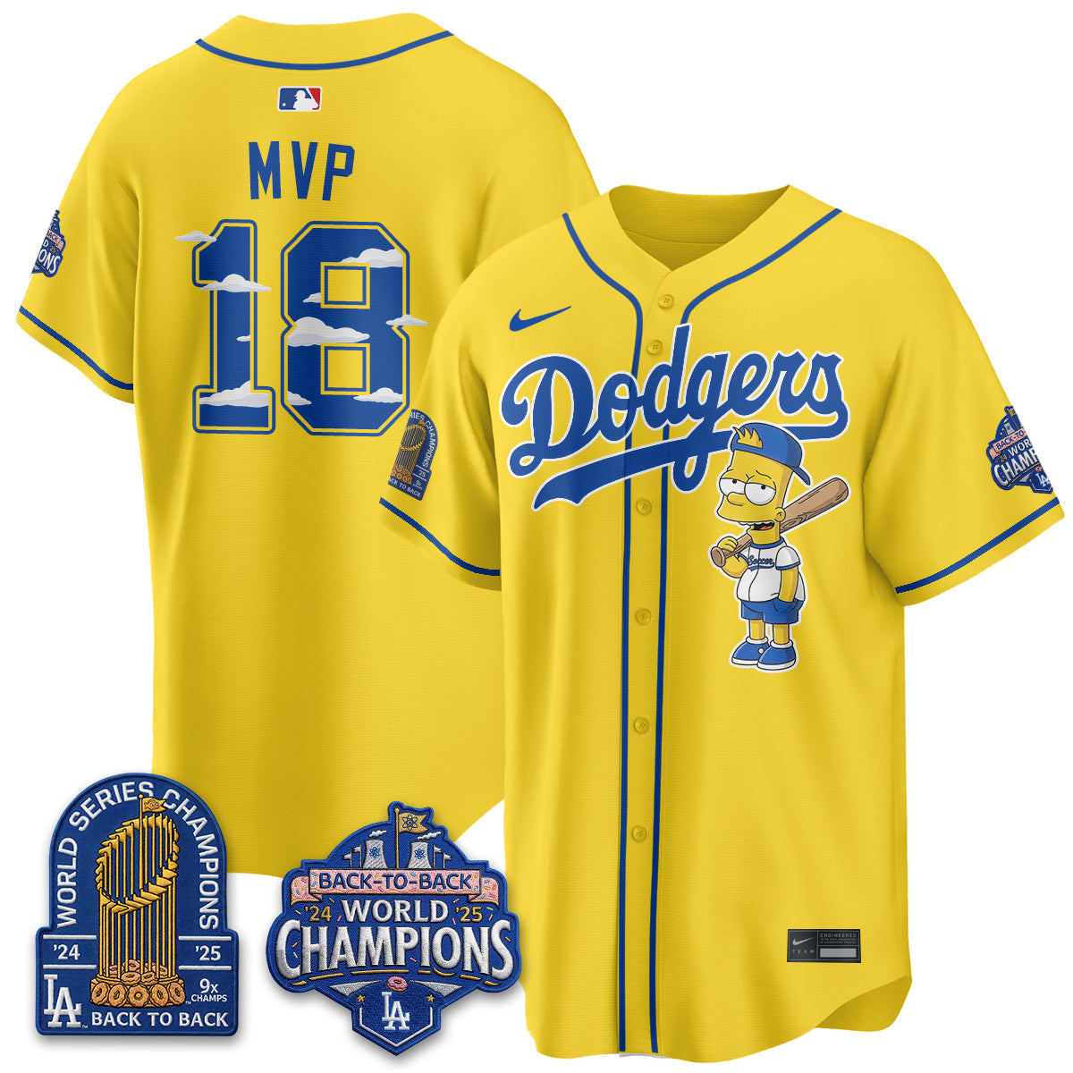 Los Angeles Dodgers x The Yellow Family Edition Vapor Jersey - Printed