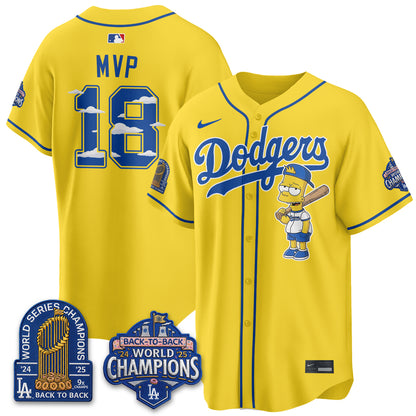 Los Angeles Dodgers x The Yellow Family Edition Vapor Jersey - Printed