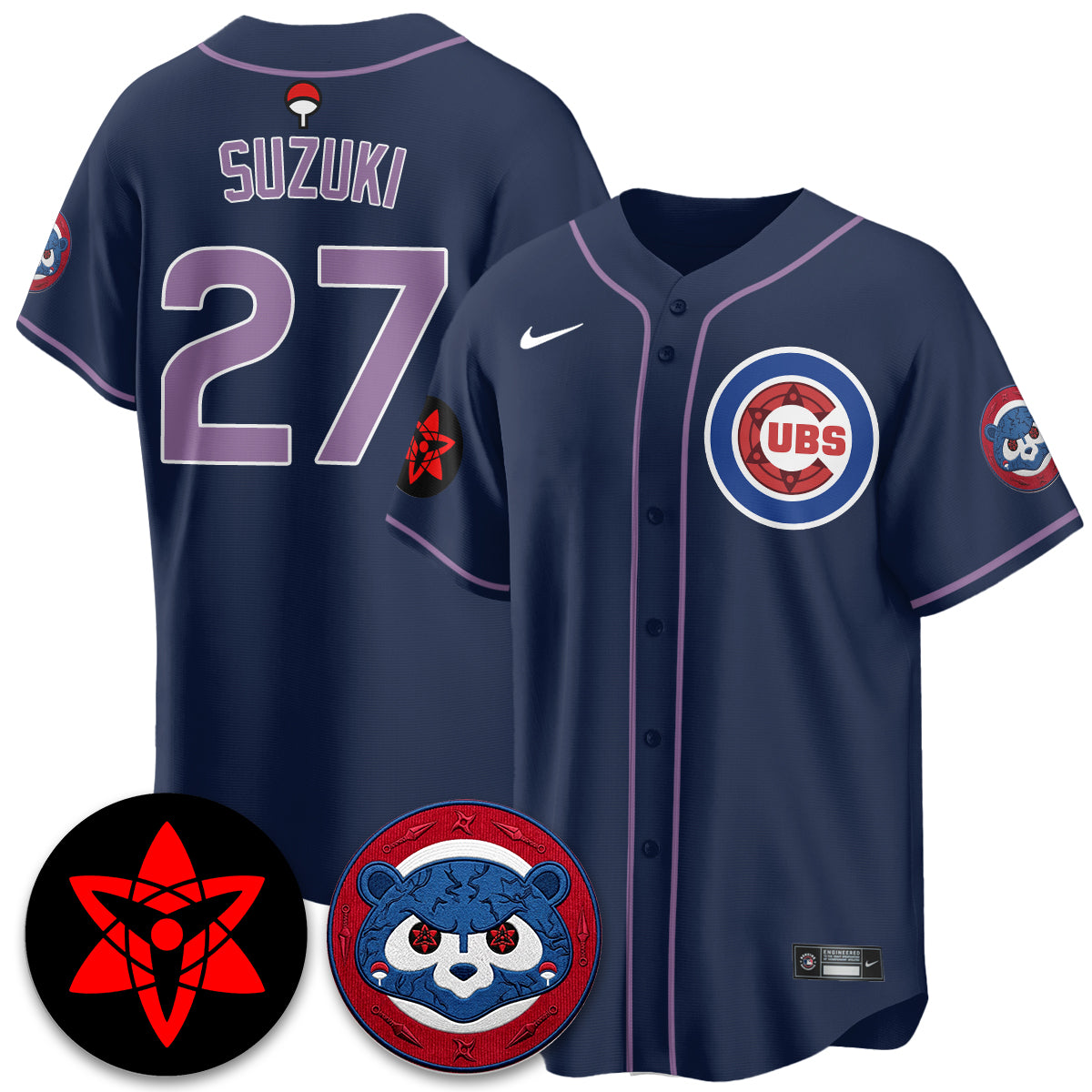 Chicago Cubs Uchiha Sasuke Vapor Limited Jersey - Stitched
