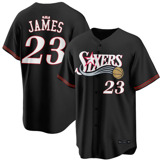 PHI LeBron James #23 Vapor Baseball Jersey V2- Stitched