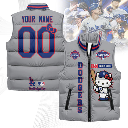 LAD x Meow KT Custom Puffer Vest - Printed
