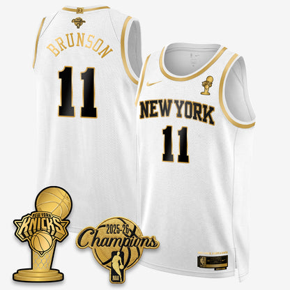 NYK 2026 NBA Champions Gold Edition Vapor Jersey - Stitched n3