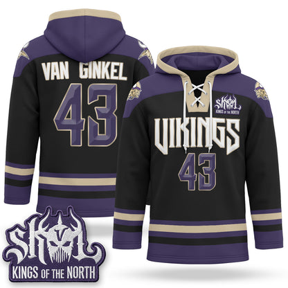 Minnesota Vikings 2026 Rivalries Fleece-Lined Hockey Hoodie - Stitched