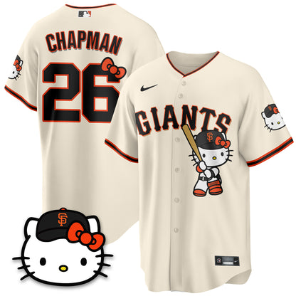 San Francisco Giants x Meow KT Vapor Jersey - Stitched