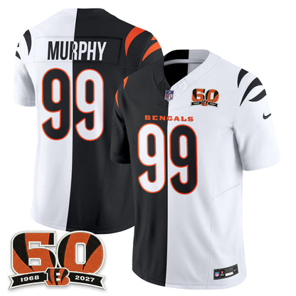 Cincinnati Bengals Split Edition Vapor Jersey - Stitched